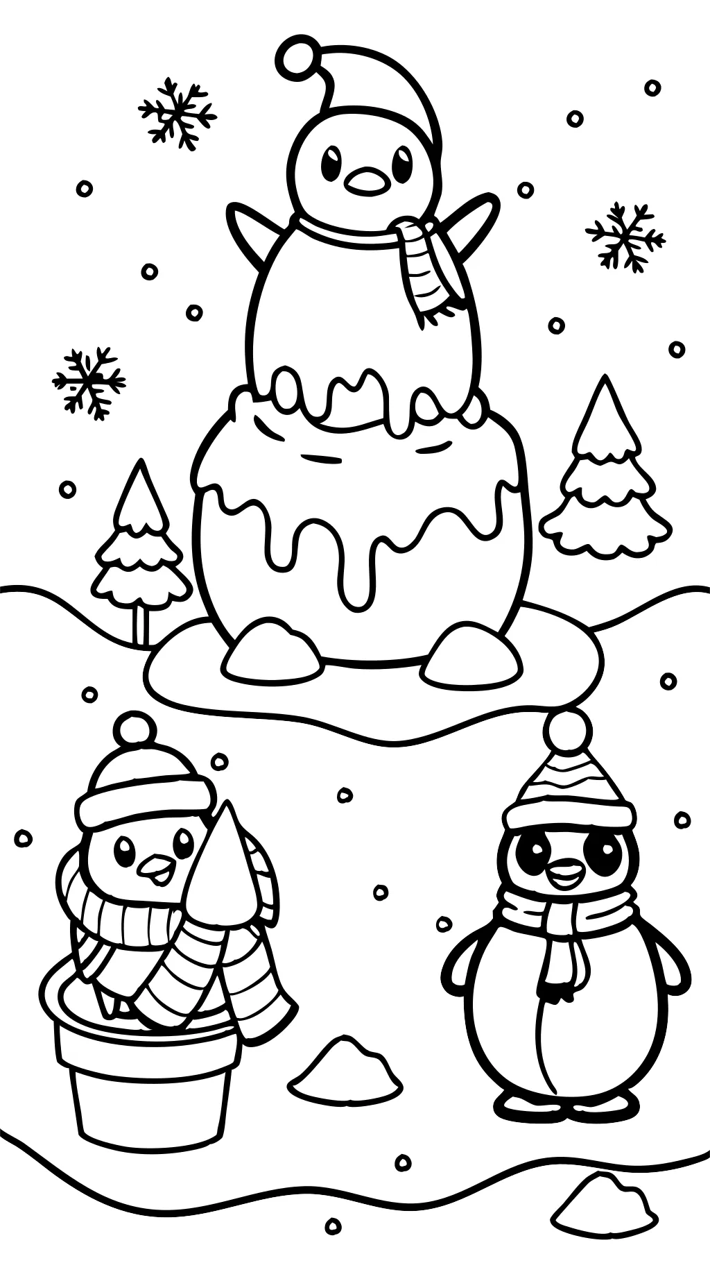 coloriages imprimables gratuits pingouins